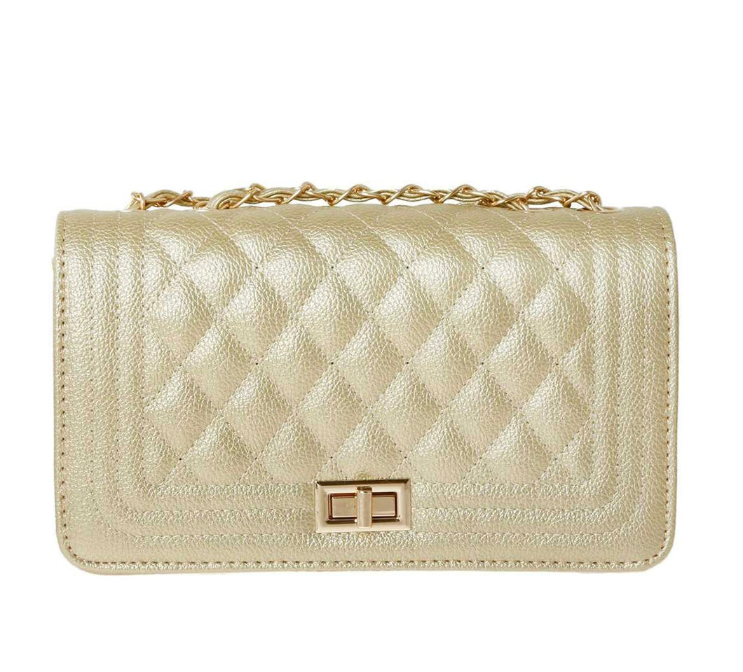 Gold - Quilted Clutch